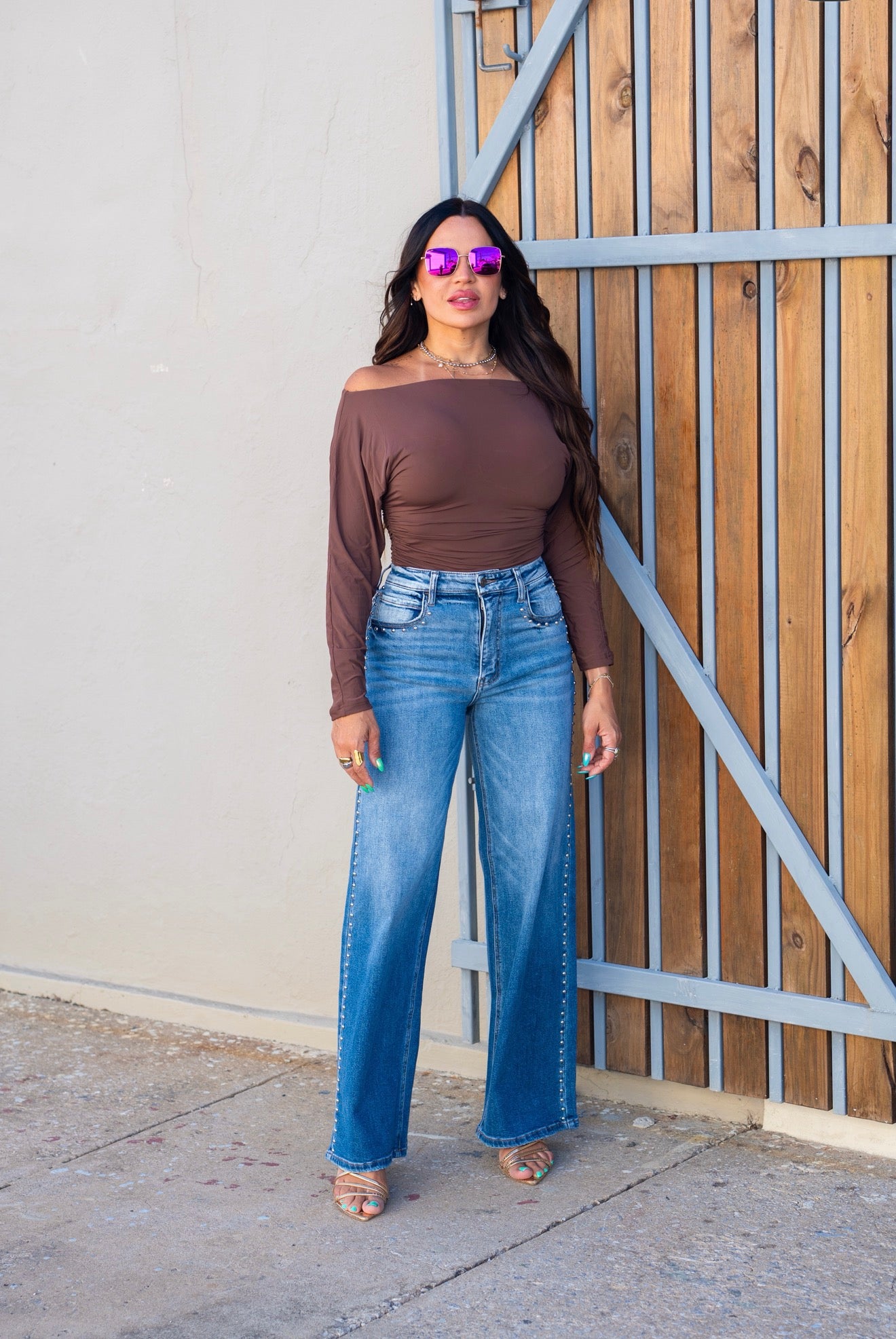 Brown Asymmetric OS Top