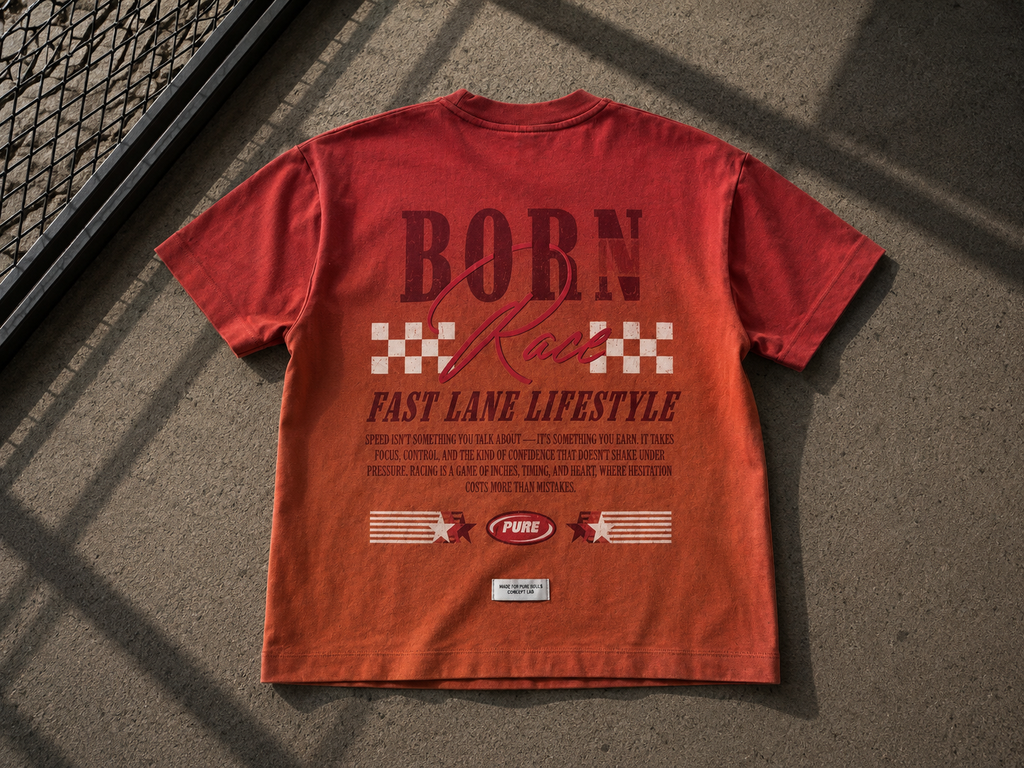 PURE Overdrive Washed Burgundy Tshirt