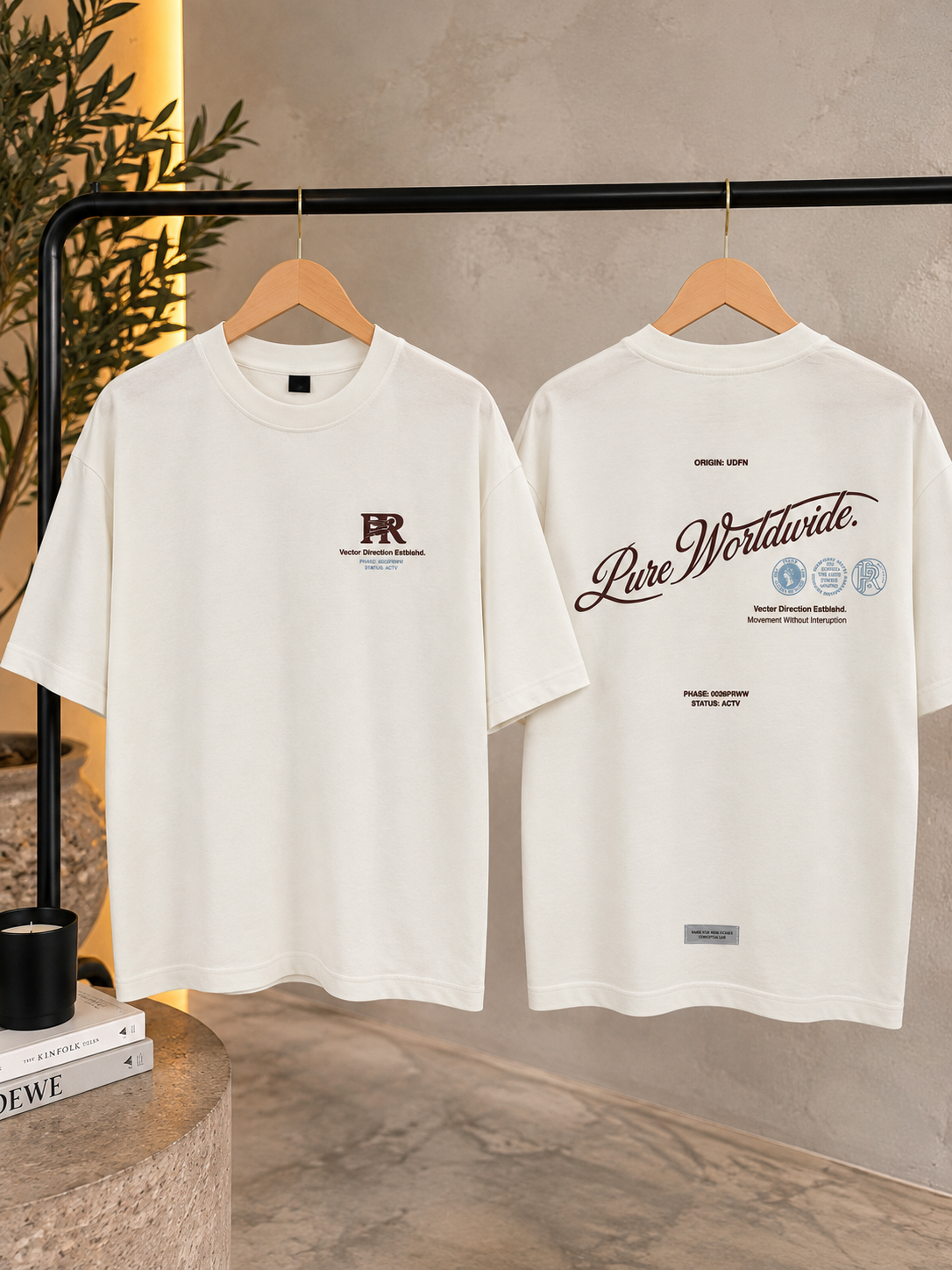 PURE Across The Lines White Pure Worldwide TShirt